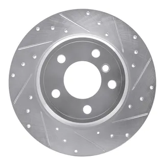 R1 Concepts EDZ-31136R Brake Rotor Drilled and Slotted Silver
